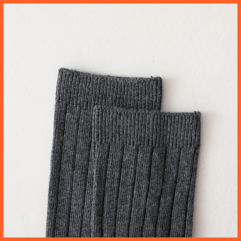 whatagift.com.au kids socks Kids Boys Girls Cotton Breathable Stripe Soft Children Knee High Long Socks