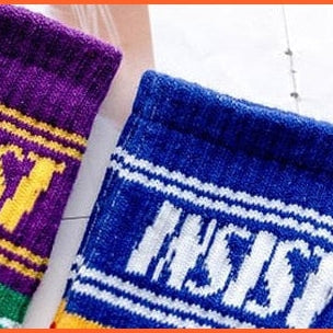 whatagift.com.au kids socks Kids Children Spring Sports Strips Letters Insist Cotton Socks