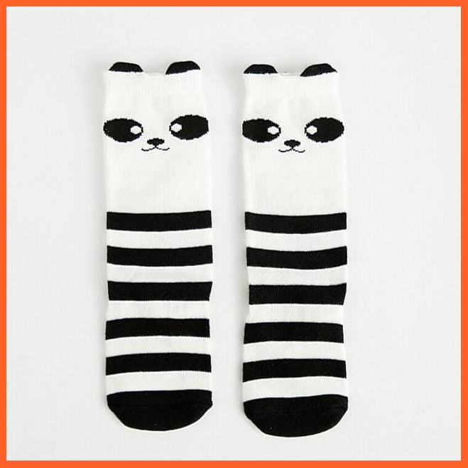 whatagift.com.au kids socks Kids Socks 12 / 0 To 1 Year Animal Baby kids Cotton Knee High Long Leg Warmers Cute unisex Toddler Socks