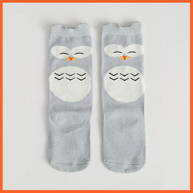 whatagift.com.au kids socks Kids Socks 5 / 0 To 1 Year Animal Baby kids Cotton Knee High Long Leg Warmers Cute unisex Toddler Socks