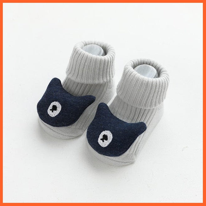 whatagift.com.au kids socks light gray bear / 1-3 years old Soft Cotton Baby Girls Newborn Cartoon Animal Baby Infant Anti Slip Socks
