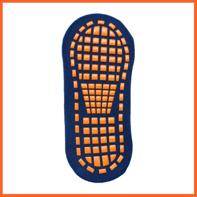 whatagift.com.au kids socks Navy blue / Adult Kids adults Anti-Slip trampoline Cotton Breathable Short Sport Socks