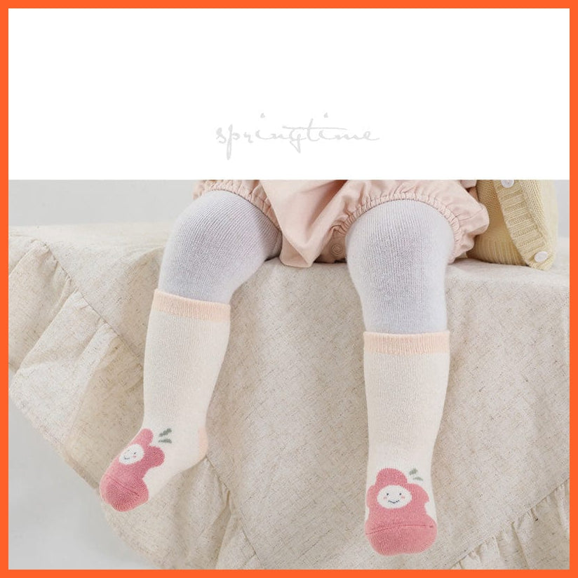 whatagift.com.au kids socks New Baby Toddlers Tube Socks | Cute Cartoon Warm Striped Children Socks