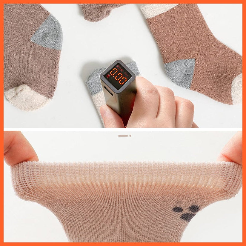whatagift.com.au kids socks New Baby Toddlers Tube Socks | Cute Cartoon Warm Striped Children Socks