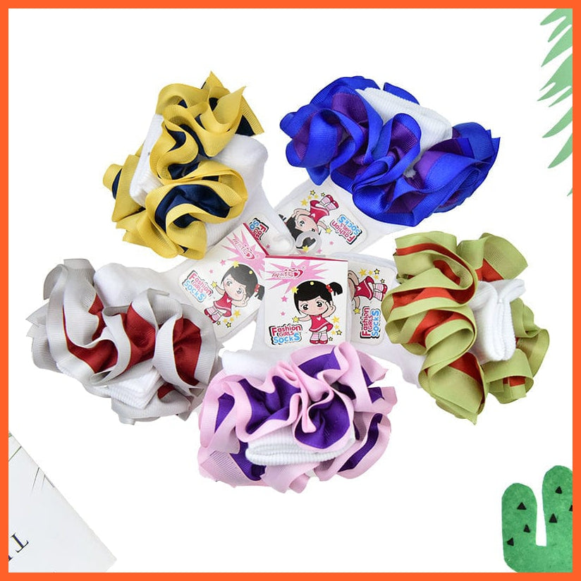 whatagift.com.au kids socks New flounces children cotton socks | Girls frilly Big petals princess dance Ballet Latin socks