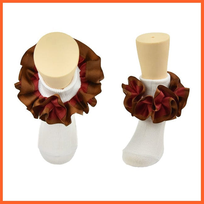 whatagift.com.au kids socks New flounces children cotton socks | Girls frilly Big petals princess dance Ballet Latin socks