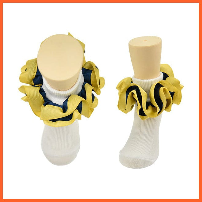whatagift.com.au kids socks New flounces children cotton socks | Girls frilly Big petals princess dance Ballet Latin socks