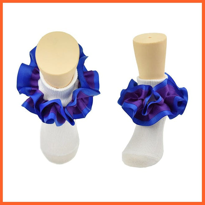 whatagift.com.au kids socks New flounces children cotton socks | Girls frilly Big petals princess dance Ballet Latin socks