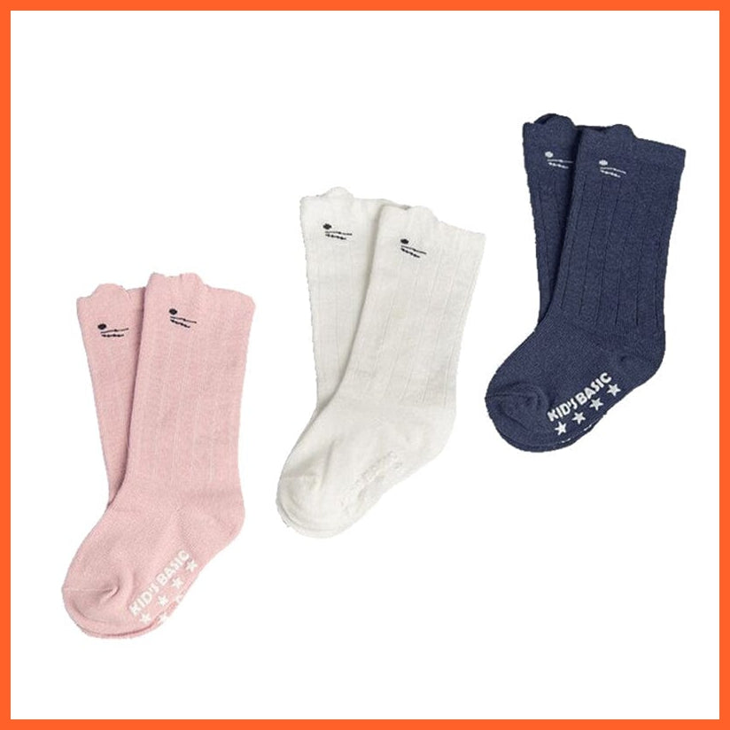 whatagift.com.au kids socks Newborn Baby Girl Bow Knee High Toddler Soft Cotton Bowknot Royal Princess Socks