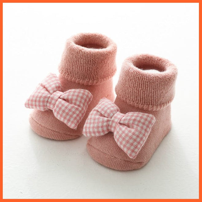 whatagift.com.au kids socks Pink / 0-1 years old Baby Girls Newborn Cartoon Animal Infant Baby Boy Anti Slip Soft Cotton Socks