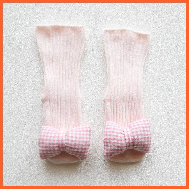 whatagift.com.au kids socks Pink / 1-3 years Kids Cotton Cartoon Lion Letter Bottom Non Slip Indoor Floor Baby Socks