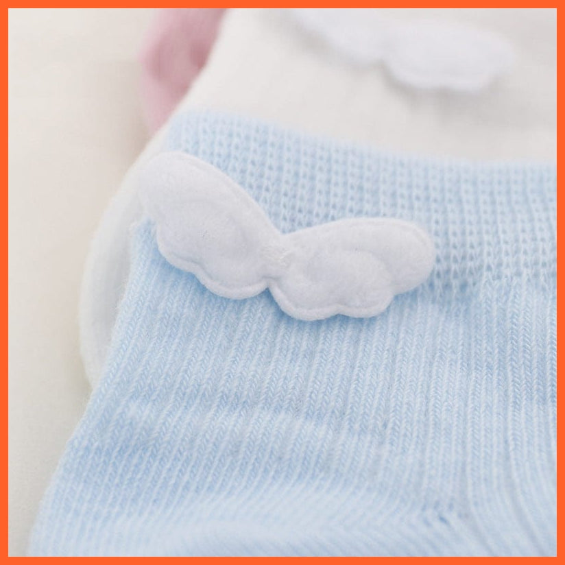 whatagift.com.au kids socks Shiny Angel Wings Cotton Socks |  Cute Lovely Toddler Kids Anti Slip Socks
