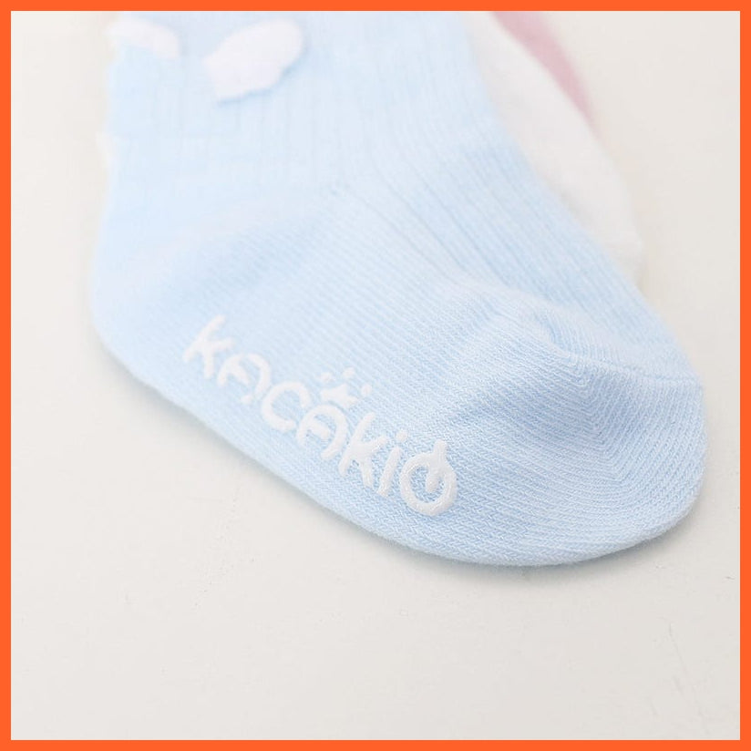 whatagift.com.au kids socks Shiny Angel Wings Cotton Socks |  Cute Lovely Toddler Kids Anti Slip Socks