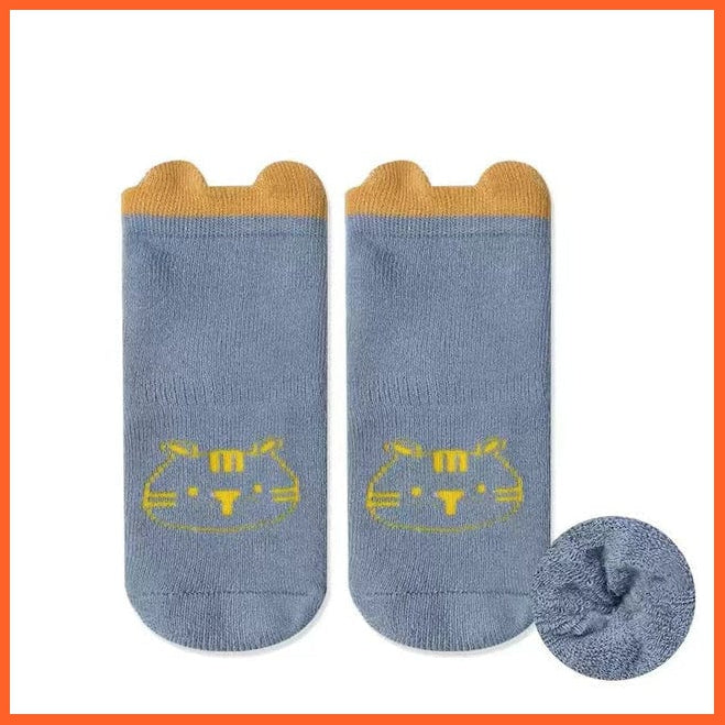 whatagift.com.au kids socks Thicken Style 1 / S(0-1Years old) Kids Anti-Slip Sock Trampoline Sock Cotton Breathable Short Socks
