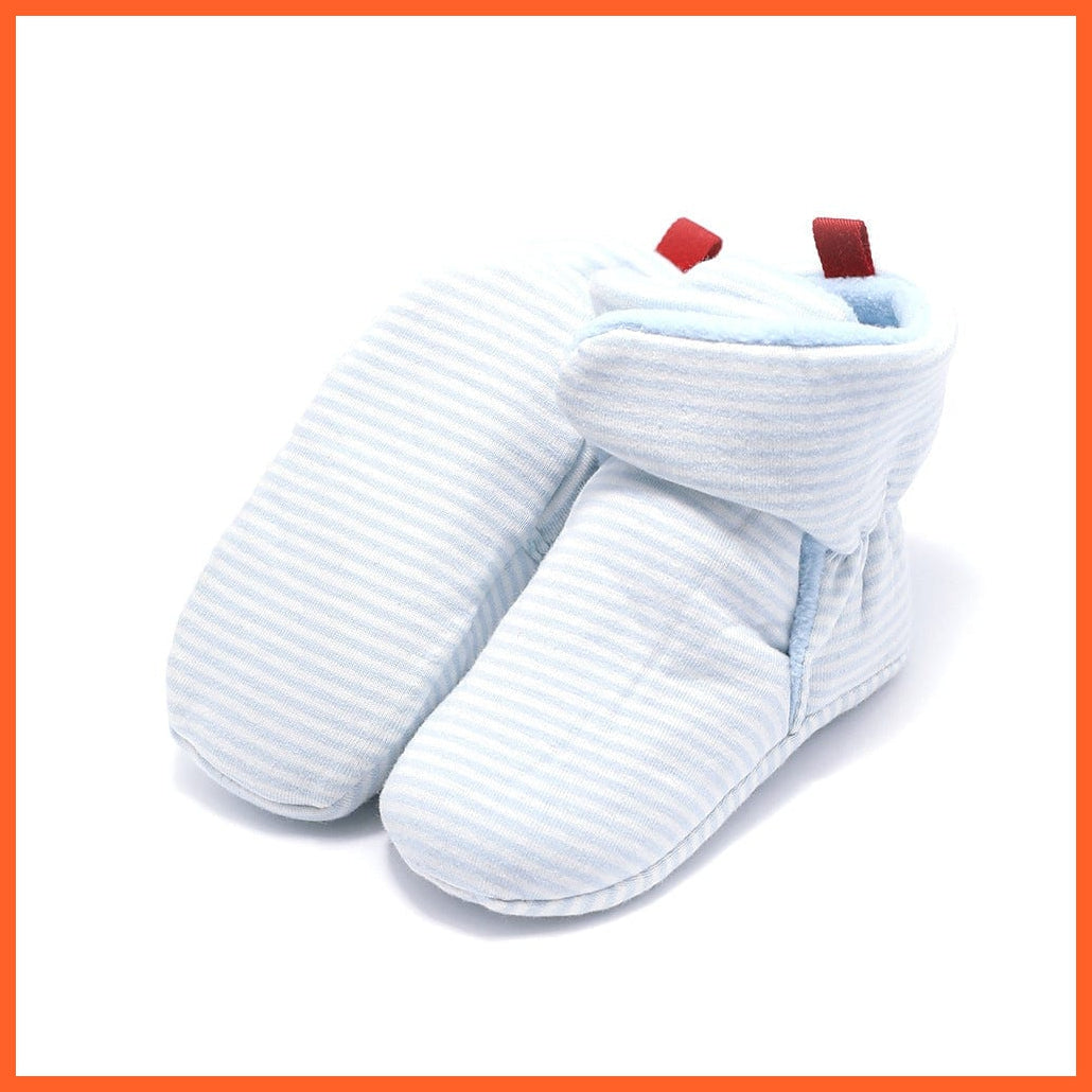 whatagift.com.au kids socks Unisex Baby Newborn Coral Fleece Winter Warm Infant Toddler Crib Shoes
