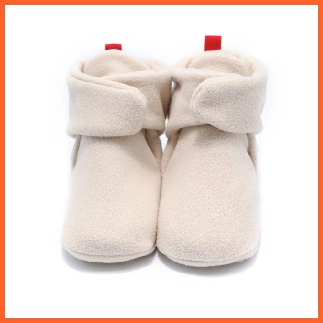 whatagift.com.au kids socks Unisex Baby Newborn Coral Fleece Winter Warm Infant Toddler Crib Shoes