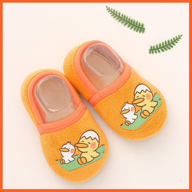 whatagift.com.au kids socks Yellow / S Cotton Rubber Slip-resistant Cartoon Infant Animal Kids Socks