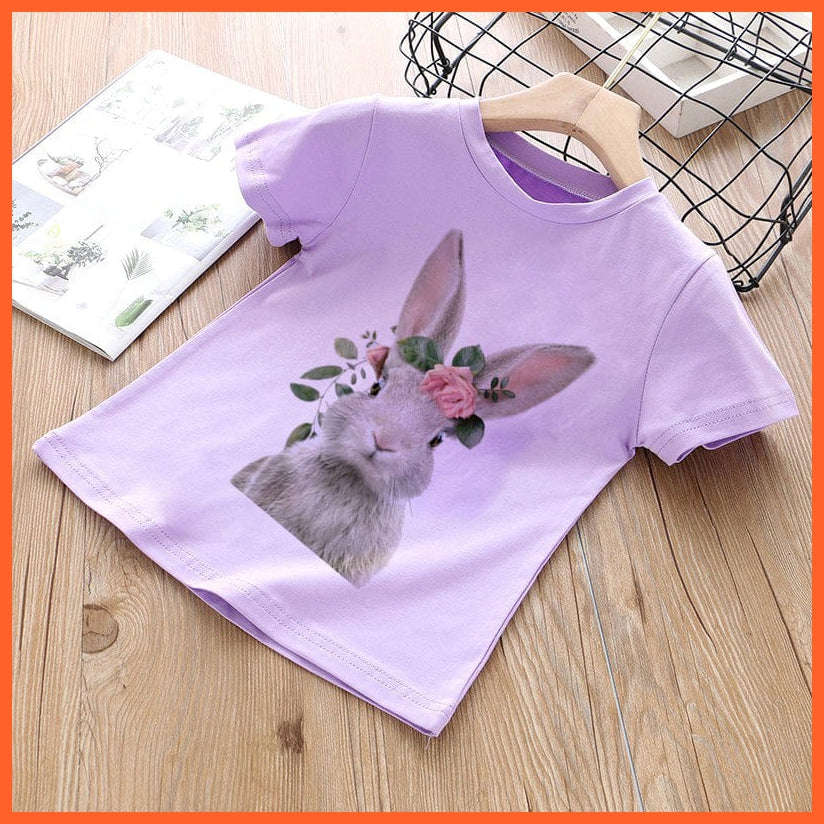 whatagift.com.au Kids T-shirts Baby Elephant Funny Streetwear Round Neck Cartoon Casual Kids T-shirt Tops