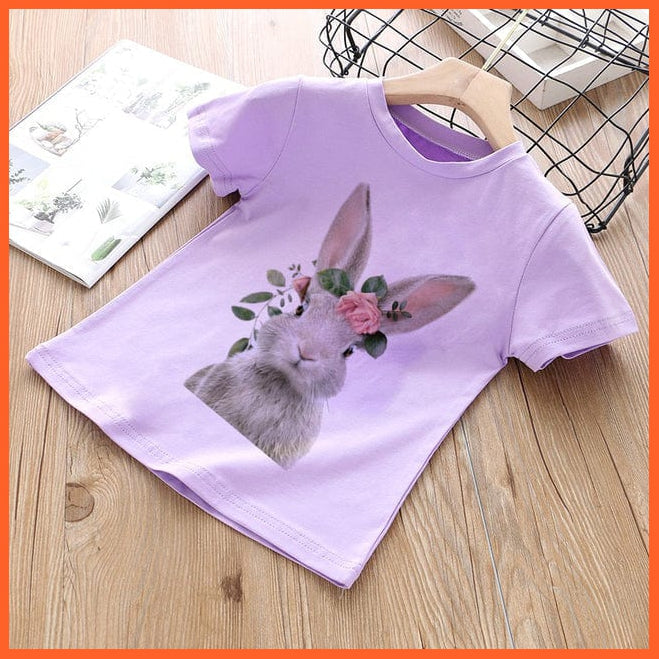 whatagift.com.au Kids T-shirts Baby Elephant Funny Streetwear Round Neck Cartoon Casual Kids T-shirt Tops