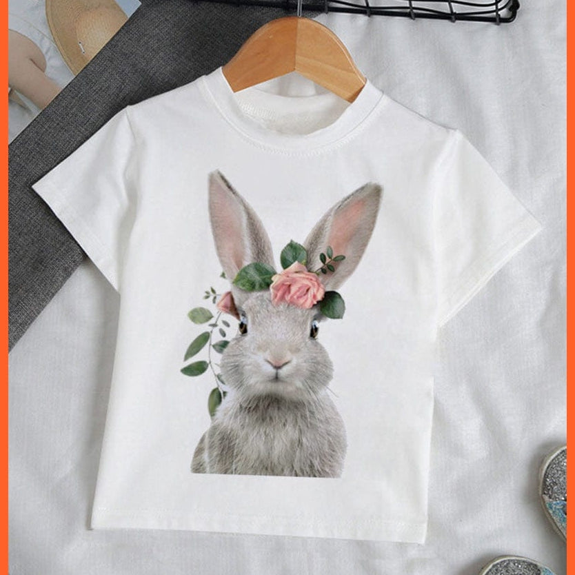 whatagift.com.au Kids T-shirts Baby Elephant Funny Streetwear Round Neck Cartoon Casual Kids T-shirt Tops