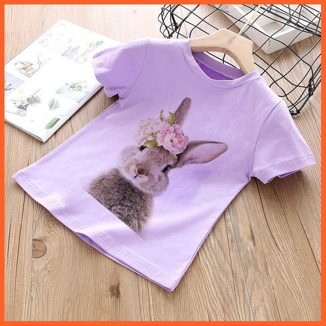 whatagift.com.au Kids T-shirts Baby Elephant Funny Streetwear Round Neck Cartoon Casual Kids T-shirt Tops