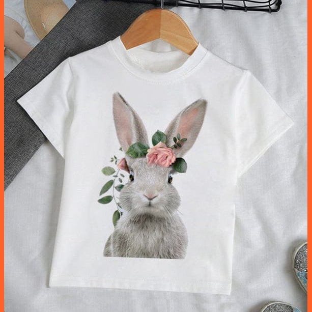whatagift.com.au Kids T-shirts Baby Elephant Funny Streetwear Round Neck Cartoon Casual Kids T-shirt Tops