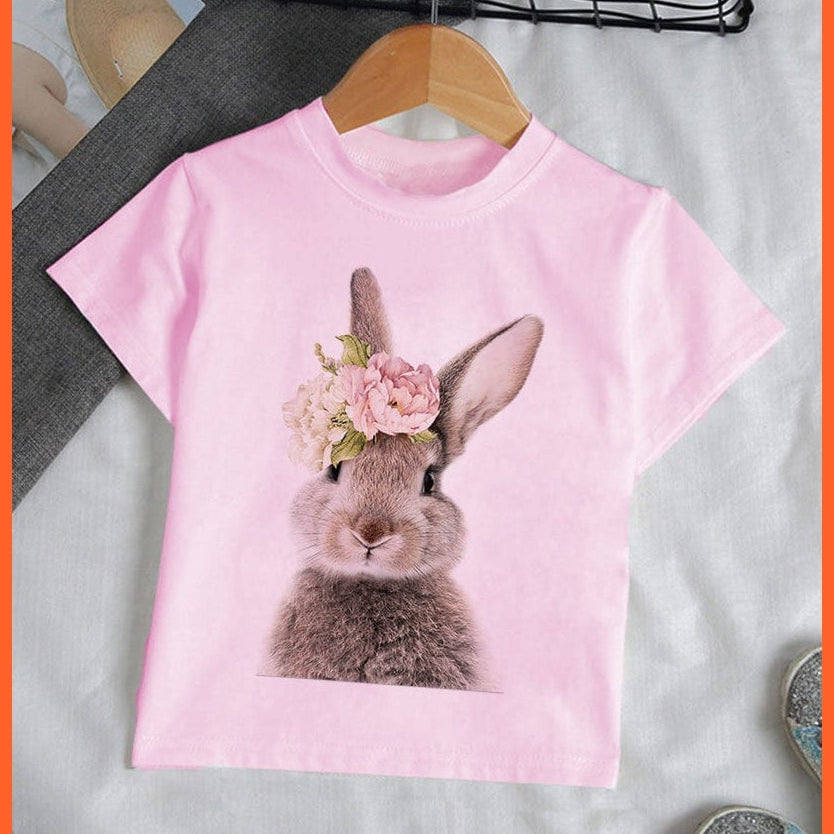whatagift.com.au Kids T-shirts Baby Elephant Funny Streetwear Round Neck Cartoon Casual Kids T-shirt Tops