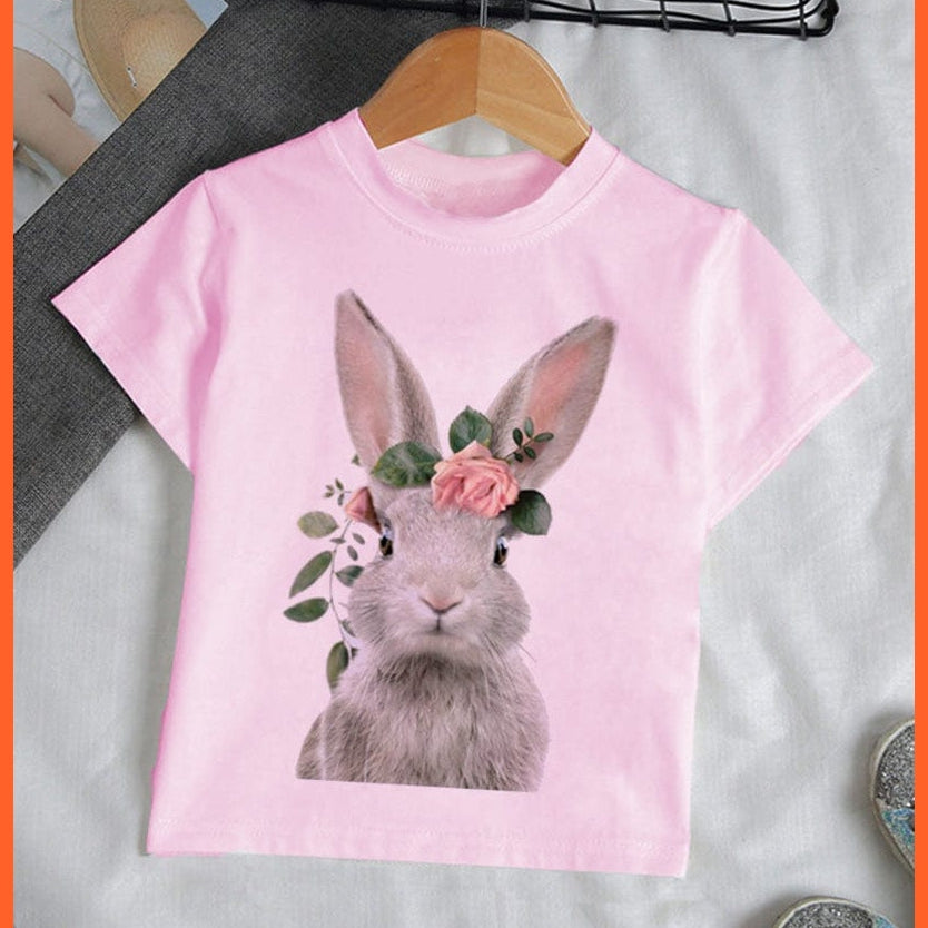 whatagift.com.au Kids T-shirts Baby Elephant Funny Streetwear Round Neck Cartoon Casual Kids T-shirt Tops