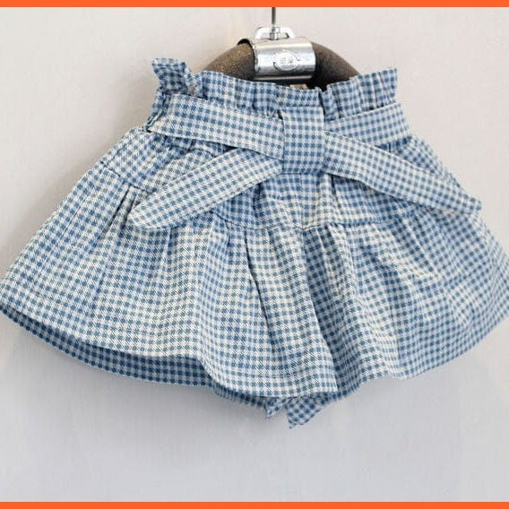 whatagift.com.au Kids T-shirts Baby Girls Toddler Vest+Shorts 2PCS set | 0-7Year Infant Outfits kidswear