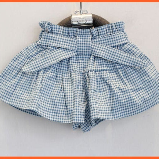 whatagift.com.au Kids T-shirts Baby Girls Toddler Vest+Shorts 2PCS set | 0-7Year Infant Outfits kidswear