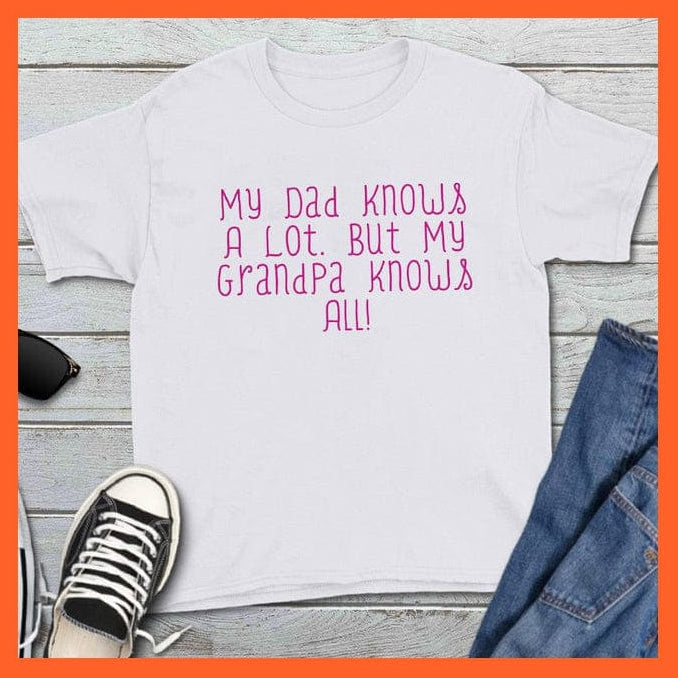 whatagift.com.au Kids T-shirts Back Off I Have A Crazy Grandma Print Kids T-Shirt | Letters Fashion Streetwear