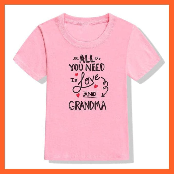 whatagift.com.au Kids T-shirts Back Off I Have A Crazy Grandma Print Kids T-Shirt | Letters Fashion Streetwear