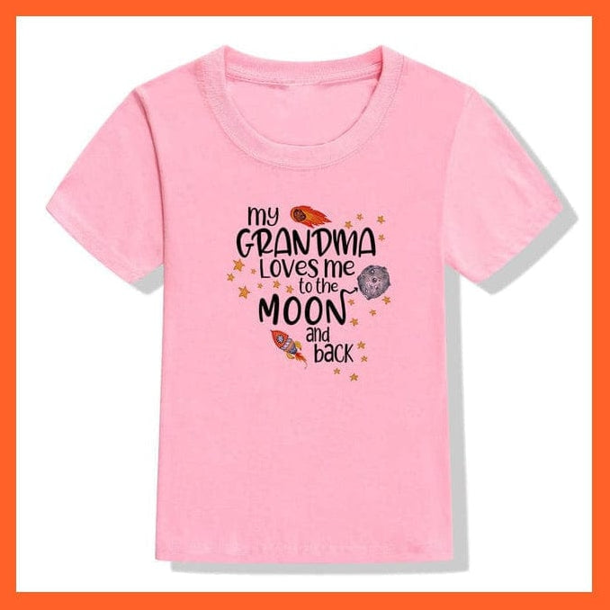 whatagift.com.au Kids T-shirts Back Off I Have A Crazy Grandma Print Kids T-Shirt | Letters Fashion Streetwear