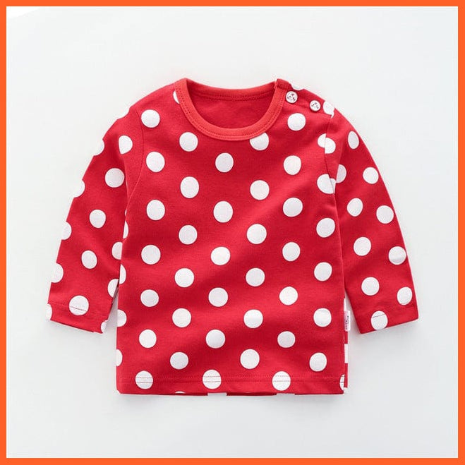 whatagift.com.au Kids T-shirts Copy of Spring Baby Long Sleeve Cartoon Printed T-shirt Cotton Girl Boy Kids Top Tees