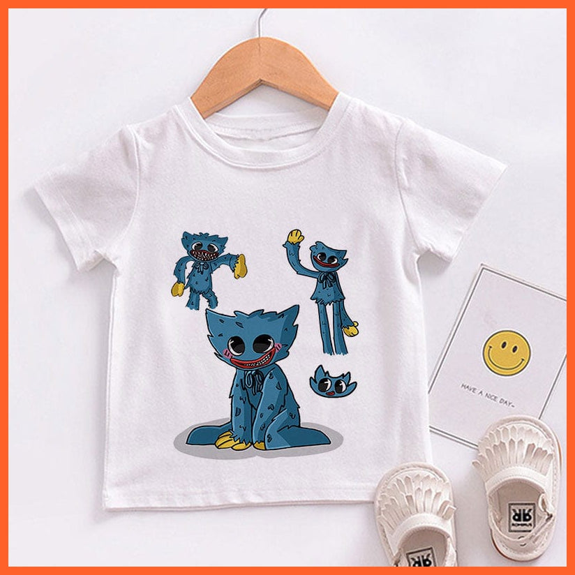 whatagift.com.au Kids T-shirts Copy of Unisex Cute Huggy Wuggy T-Shirt |  Graphic Print Kids Short Sleeve T-Shirts Tops