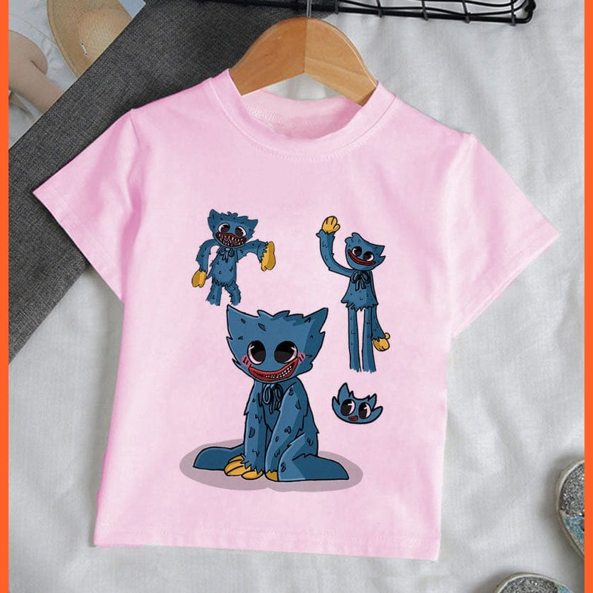 whatagift.com.au Kids T-shirts Copy of Unisex Cute Huggy Wuggy T-Shirt |  Graphic Print Kids Short Sleeve T-Shirts Tops