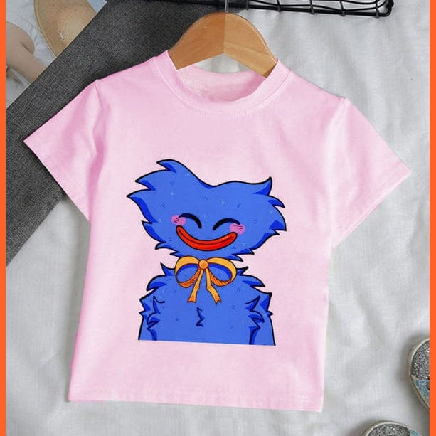 whatagift.com.au Kids T-shirts Copy of Unisex Cute Huggy Wuggy T-Shirt |  Graphic Print Kids Short Sleeve T-Shirts Tops