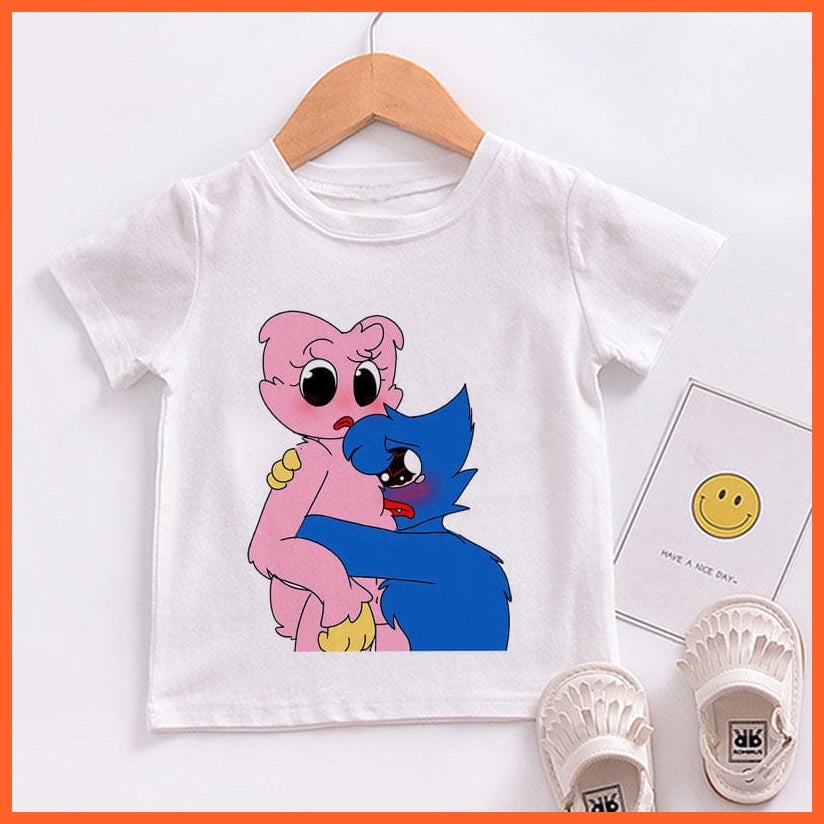 whatagift.com.au Kids T-shirts Copy of Unisex Cute Huggy Wuggy T-Shirt |  Graphic Print Kids Short Sleeve T-Shirts Tops