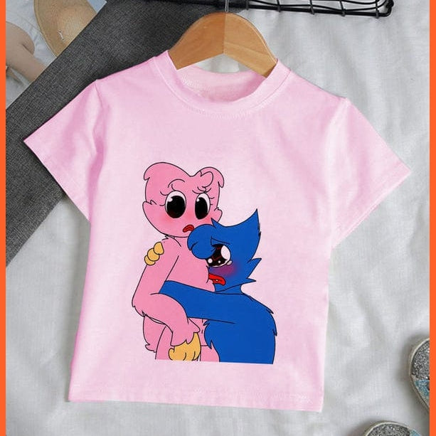 whatagift.com.au Kids T-shirts Copy of Unisex Cute Huggy Wuggy T-Shirt |  Graphic Print Kids Short Sleeve T-Shirts Tops