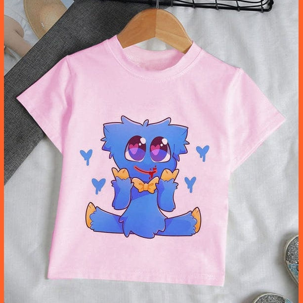 whatagift.com.au Kids T-shirts Copy of Unisex Cute Huggy Wuggy T-Shirt |  Graphic Print Kids Short Sleeve T-Shirts Tops