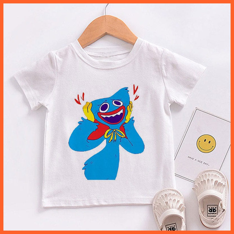 whatagift.com.au Kids T-shirts Copy of Unisex Cute Huggy Wuggy T-Shirt |  Graphic Print Kids Short Sleeve T-Shirts Tops