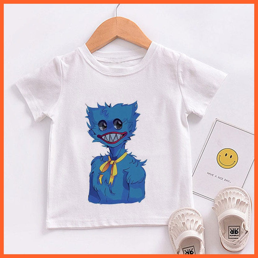 whatagift.com.au Kids T-shirts Copy of Unisex Cute Huggy Wuggy T-Shirt |  Graphic Print Kids Short Sleeve T-Shirts Tops