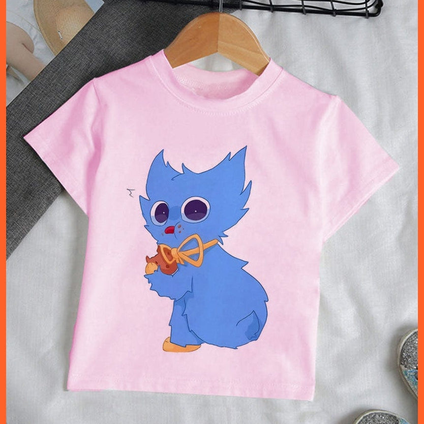 whatagift.com.au Kids T-shirts Copy of Unisex Cute Huggy Wuggy T-Shirt |  Graphic Print Kids Short Sleeve T-Shirts Tops