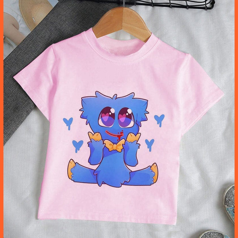 whatagift.com.au Kids T-shirts Copy of Unisex Cute Huggy Wuggy T-Shirt |  Graphic Print Kids Short Sleeve T-Shirts Tops