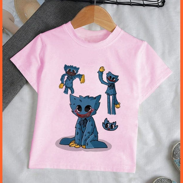 whatagift.com.au Kids T-shirts Copy of Unisex Cute Huggy Wuggy T-Shirt |  Graphic Print Kids Short Sleeve T-Shirts Tops