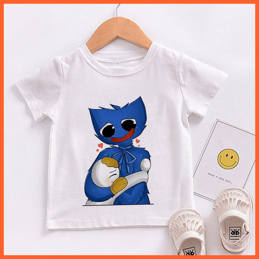 whatagift.com.au Kids T-shirts Copy of Unisex Cute Huggy Wuggy T-Shirt |  Graphic Print Kids Short Sleeve T-Shirts Tops