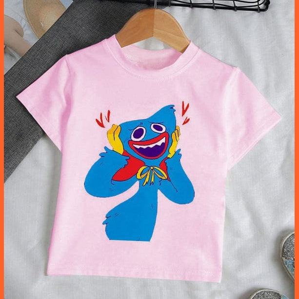 whatagift.com.au Kids T-shirts Copy of Unisex Cute Huggy Wuggy T-Shirt |  Graphic Print Kids Short Sleeve T-Shirts Tops