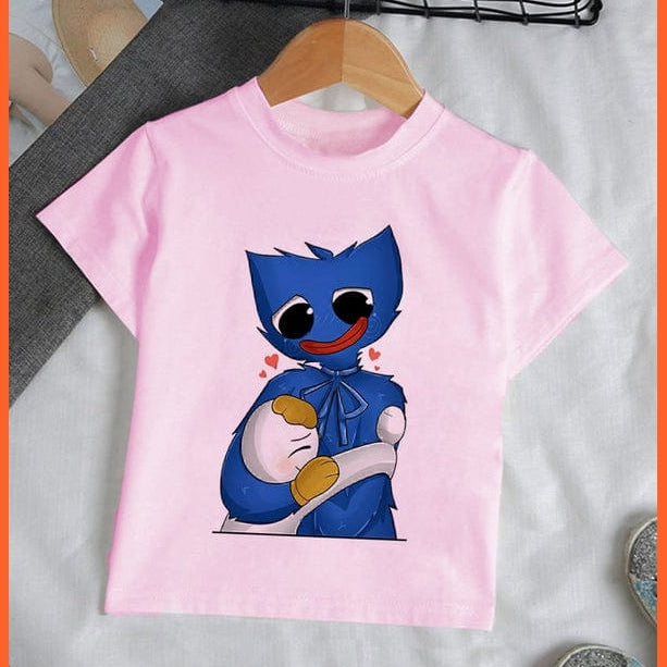 whatagift.com.au Kids T-shirts Copy of Unisex Cute Huggy Wuggy T-Shirt |  Graphic Print Kids Short Sleeve T-Shirts Tops