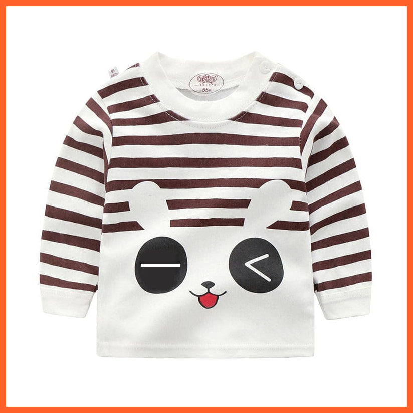 whatagift.com.au Kids T-shirts Spring Baby Long Sleeve Cartoon Printed T-shirt Cotton Girl Boy Kids Top Tees