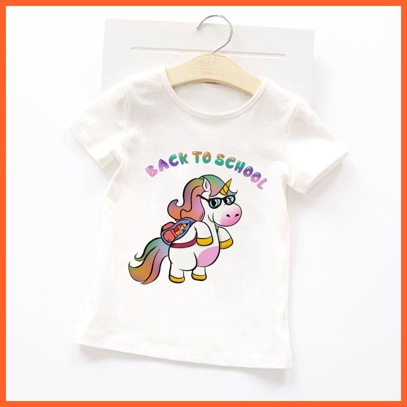 whatagift.com.au Kids T-shirts Summer Cartoon Animals Baby Kids T-Shirt | Cute Short Sleeve Printed Toddler Tee